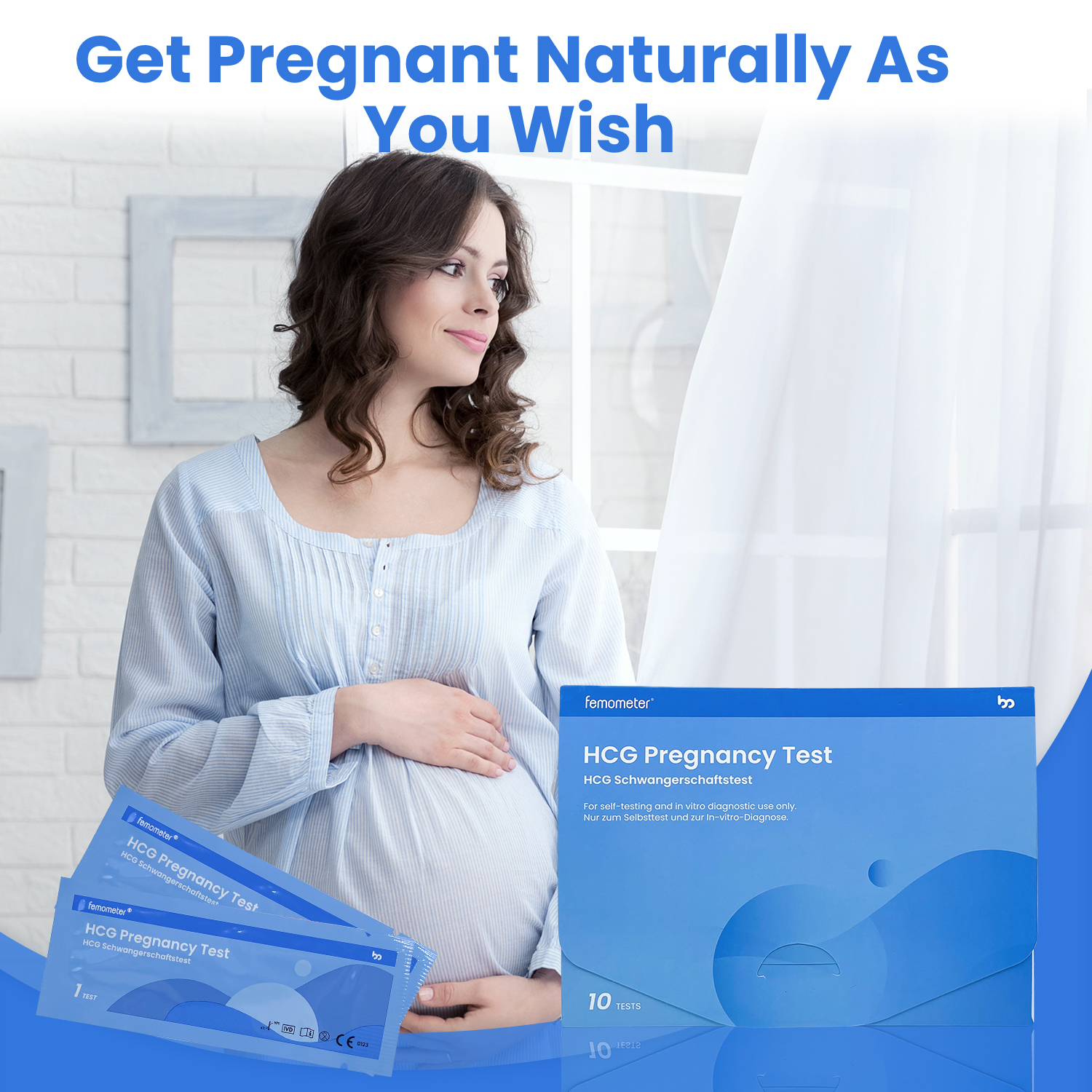 Femometer terhességi (hCG) tesztcsík csomag 10 db - Image 6