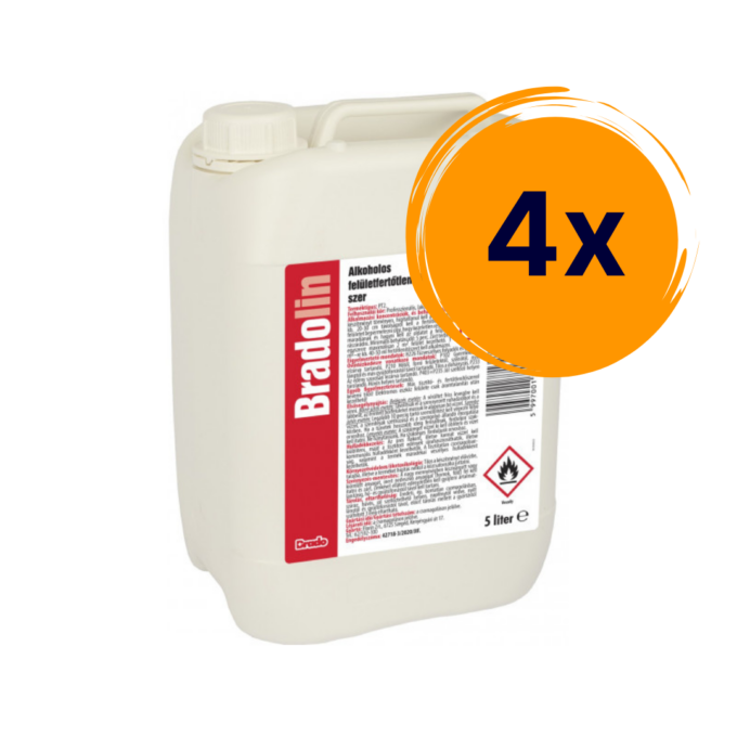 4x Bradolin felületfertőtlenítő 5 liter