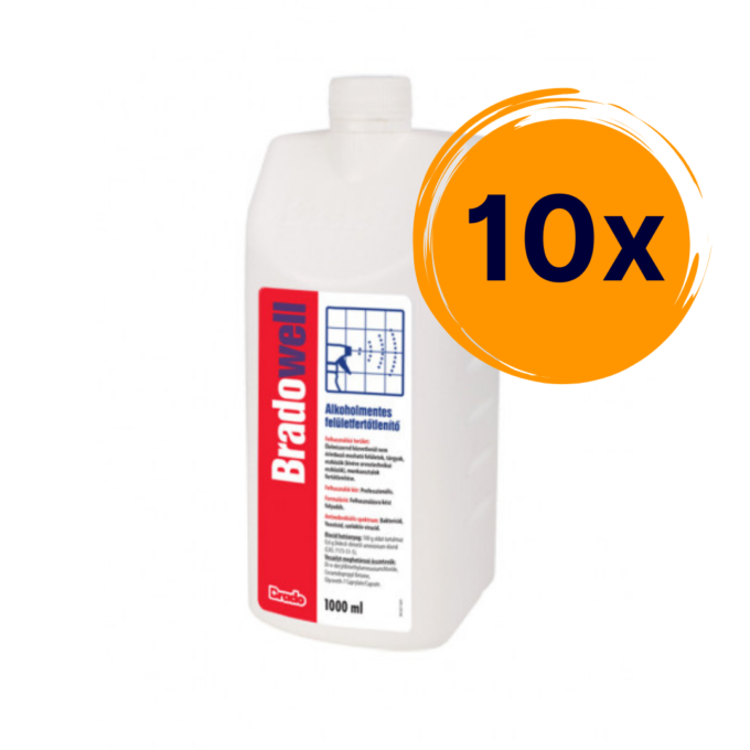 10x Bradowell alkoholmentes fertőtlenítő