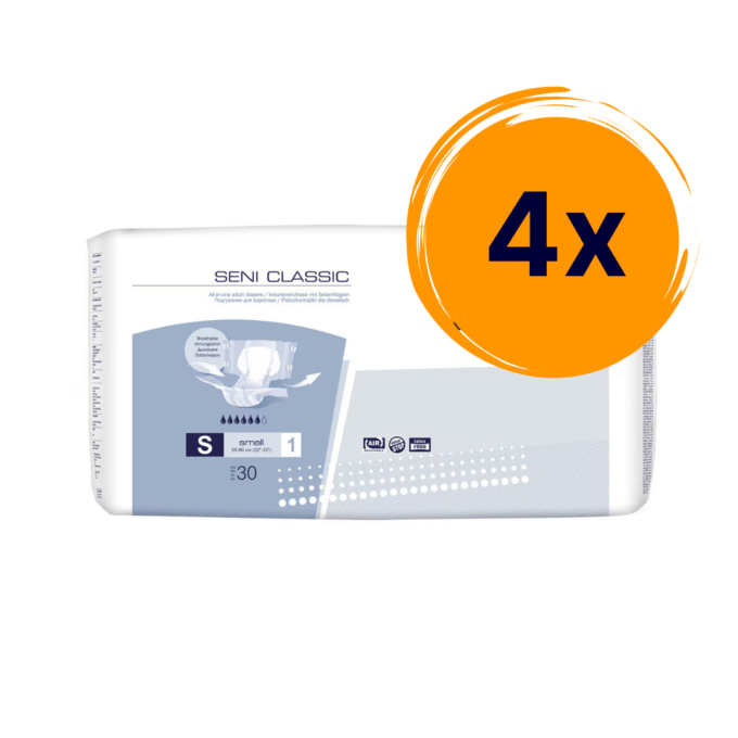 4 csomag Seni Classic S felnőtt nadrágpelenka