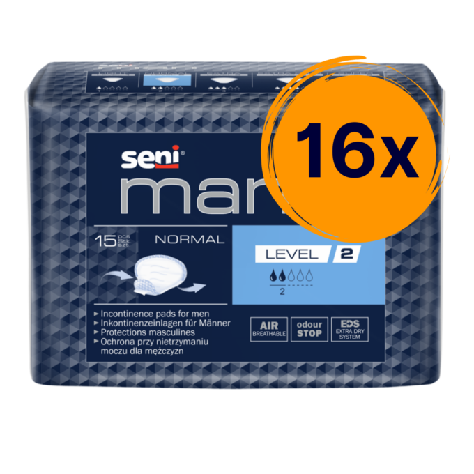 Seni MAN level 2 inkontinencia betét férfiaknak 16 csomag
