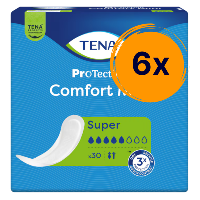 6x Tena Comfort Mini Super inkontinencia betét