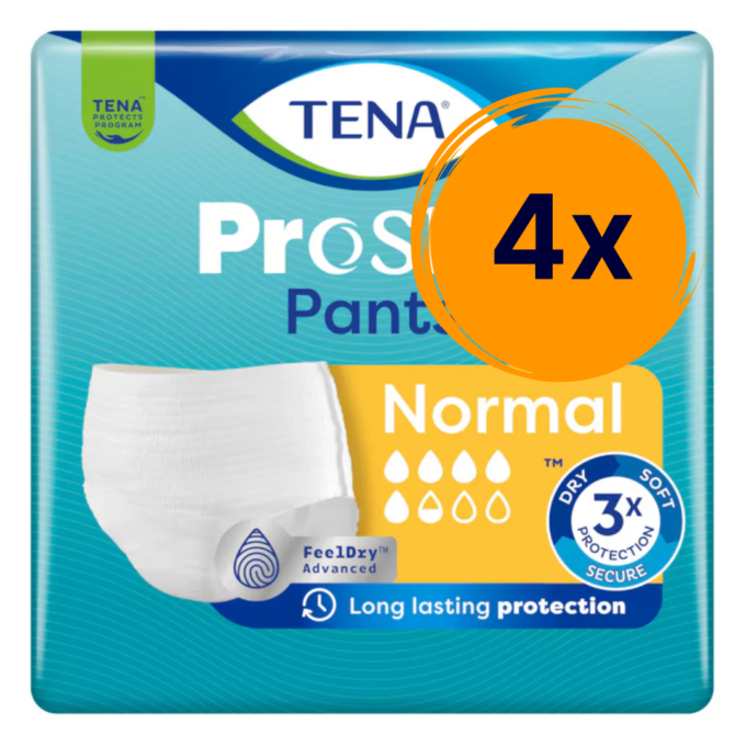 4x Tena Pants Normal S