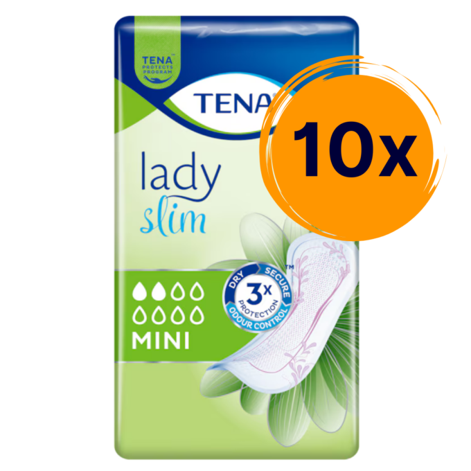 10x Tena Lady Slim mini