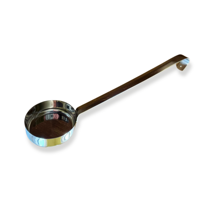 Dr. Pizza 90 g-os szószkanál – precíz adagolás és gyors, egyenletes szósz-elosztás a tökéletes pizzához.