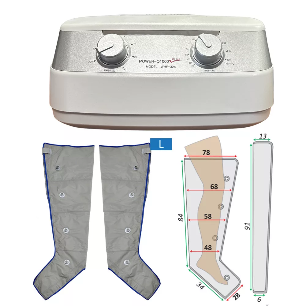 Power Q-1000 Plus készlet láb nyiroködéma kezelésre (L méret)