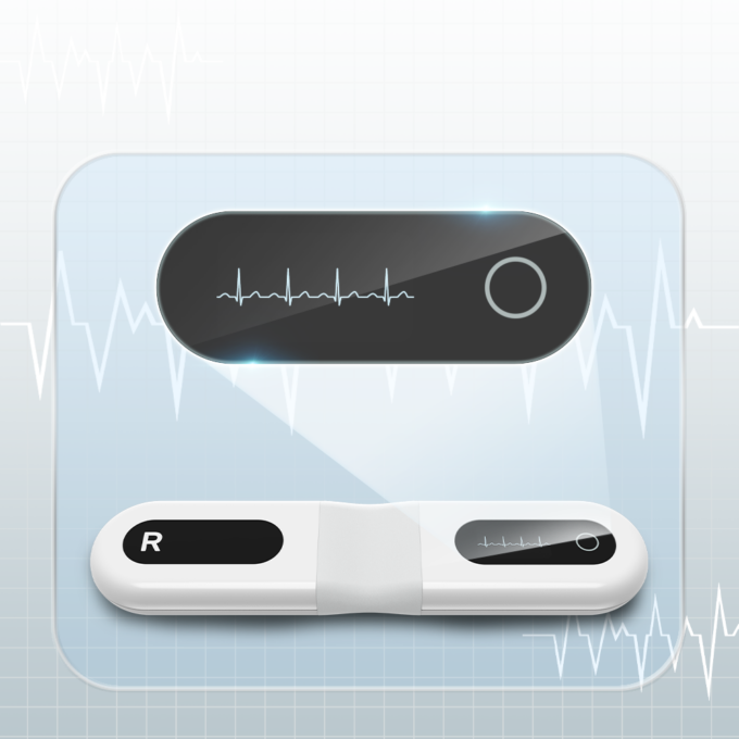 Viatom ER1-LW 24 órás EKG Holter rögzítő Mobil EKG Tracker - Image 2